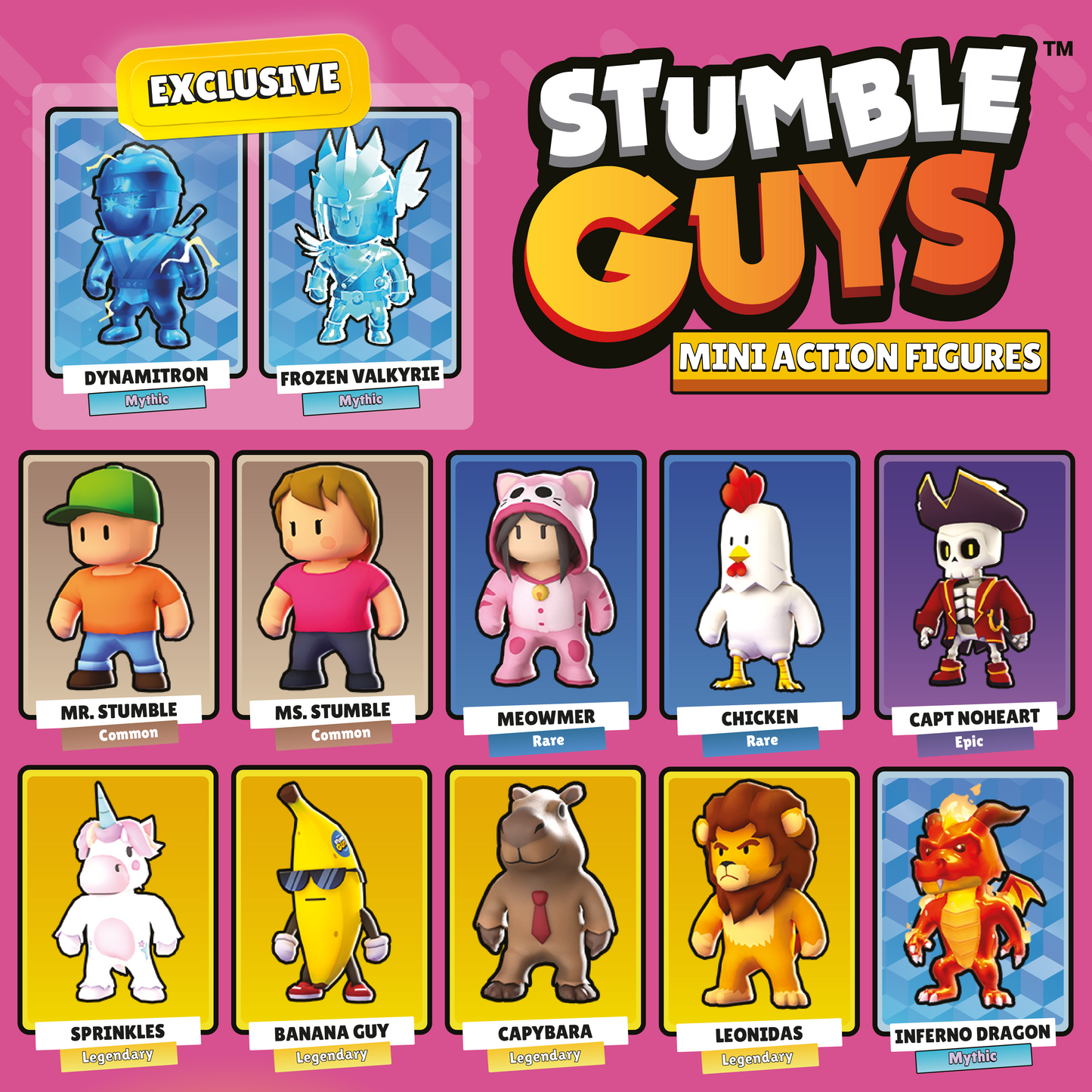 Official Stumble Guys Action Figures